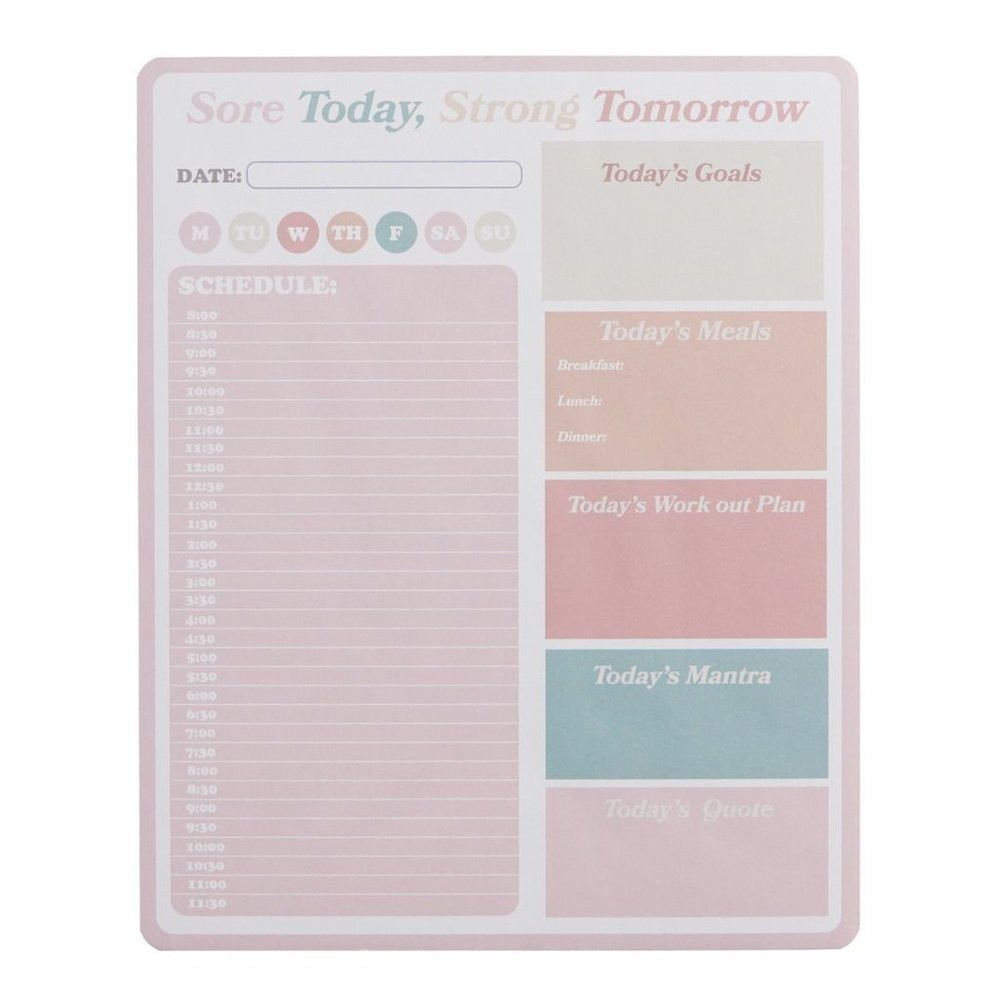 LC Lauren Conrad Workout Planner Pad NWT